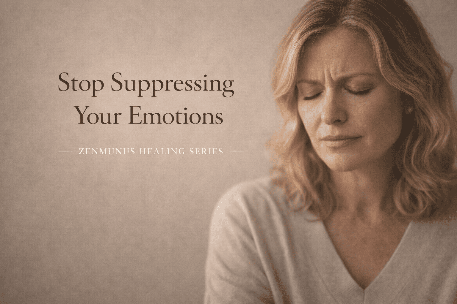 Stop Suppressing Your Emotions