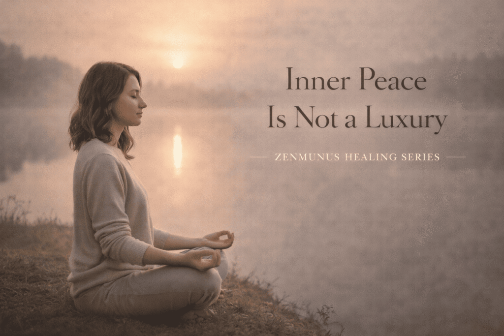Inner Peace Is Not a Luxury